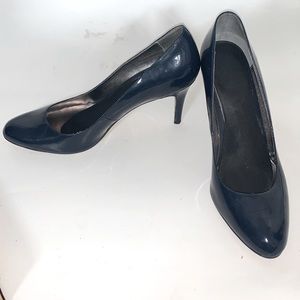 3” Blue Leather High Heel